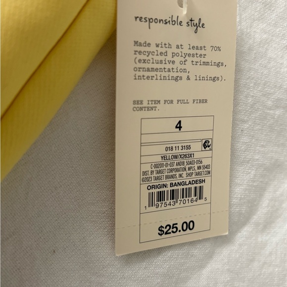 A New Day High Waist Yellow Shorts - Picture 5 of 5